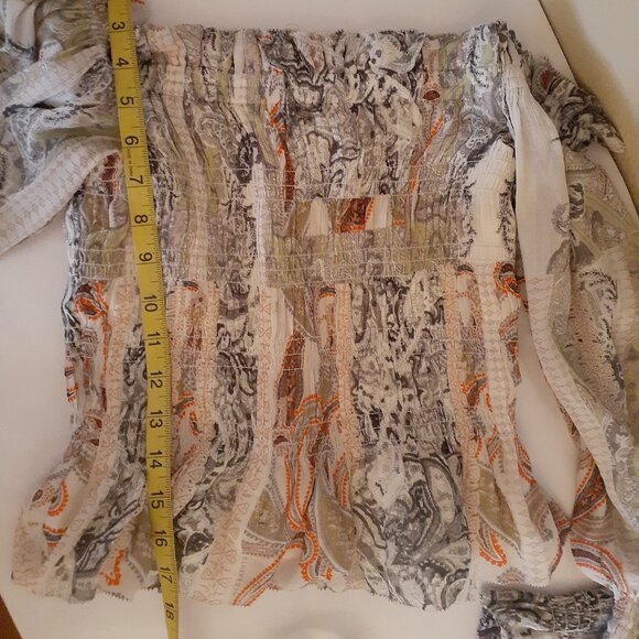 All Saint Lara Makutu Smocke Blouse - Picture 15 of 16